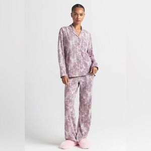 Skims Bloom Multi Animal Print Pajama Set - Size M